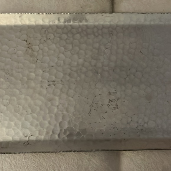 Vintage dining tray;stamp on bottom;good condition; needs a thorough polishing - Picture 7 of 11